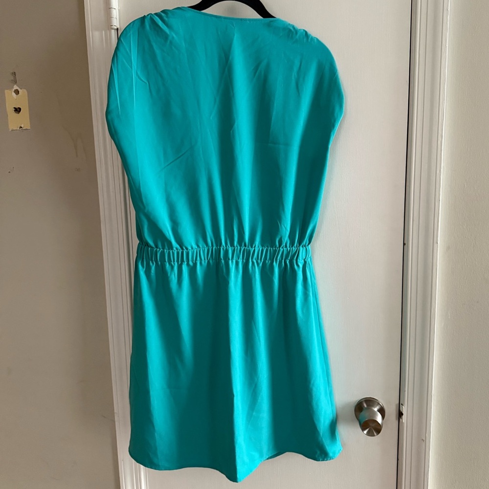 Banana Republic Vibrant Turquoise Mini Dress Size S - Picture 2 of 4